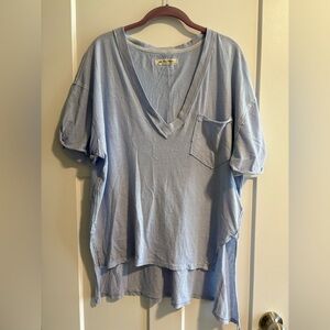 We The Free Sky Blue Casual Top